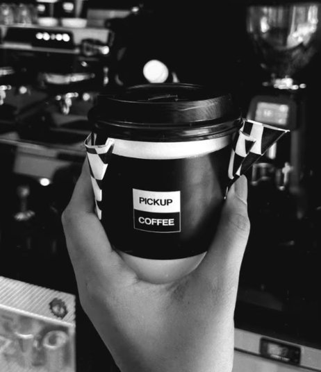 Coffee at a workspace desk